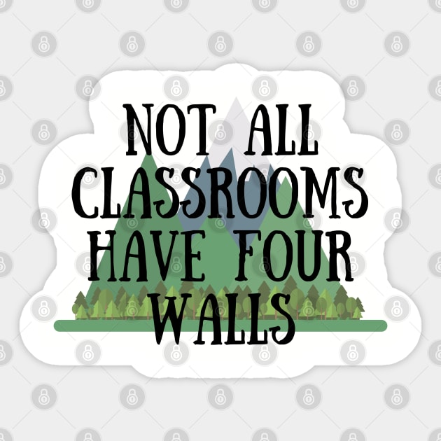 not all classrooms have four walls Sticker by JamDropKids